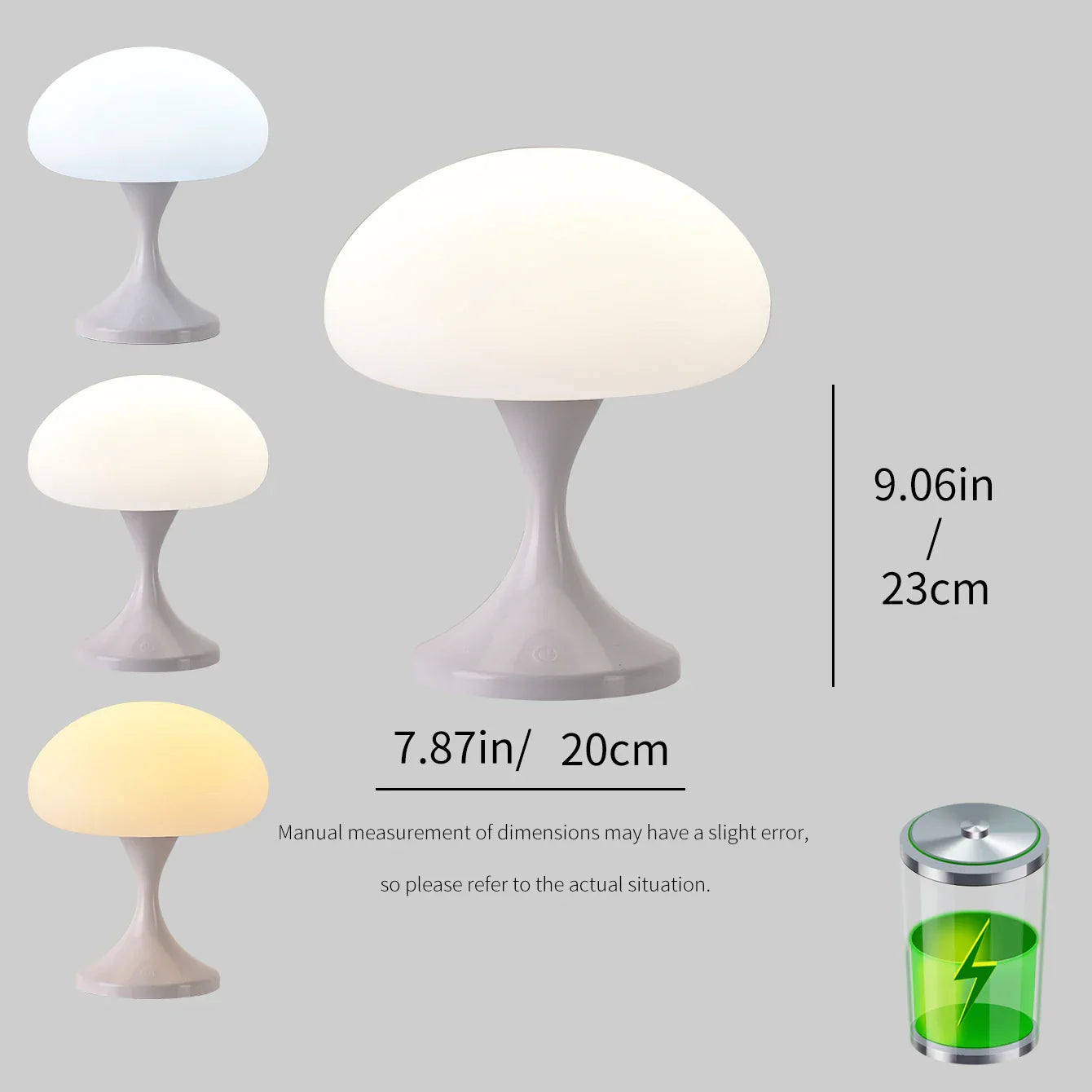 Soft Glow Adjustable LED Bedside Nightlight