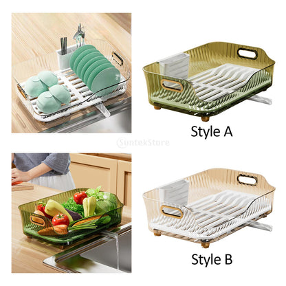 Compact Folding Dish Rack Veggie Holder