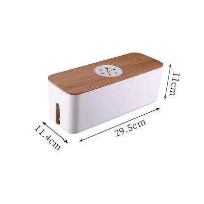 Compact Office Cord Storage Box