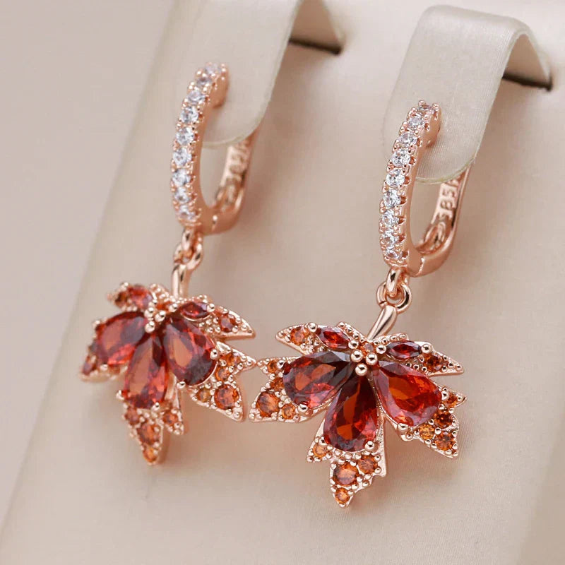 Autumn Gold Dangle Earrings
