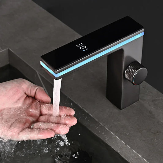 Automatic LED Tap with Sensor Digital Temp Control - Luxicro