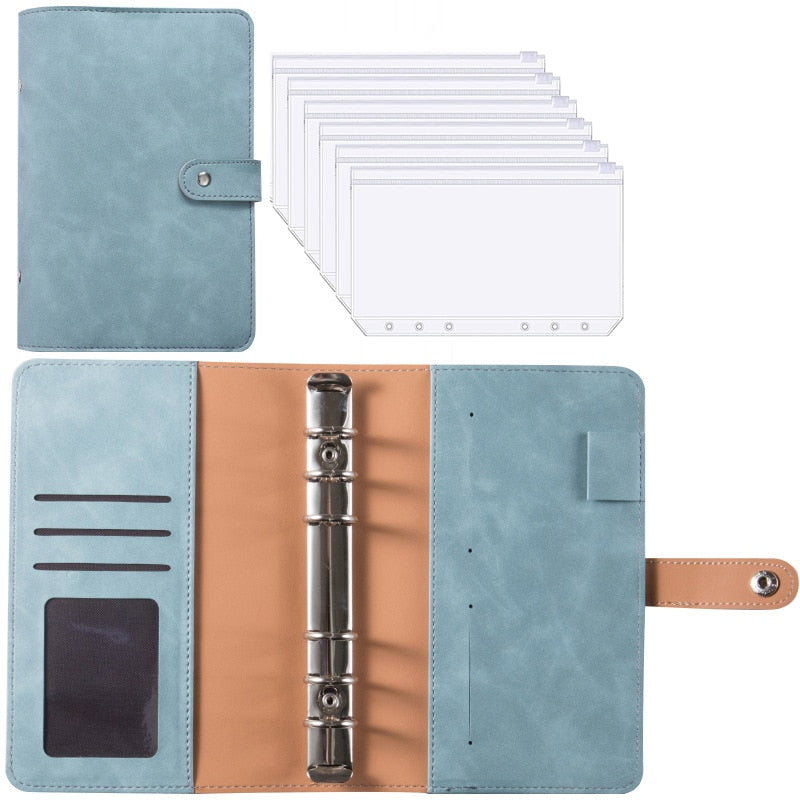 Luxury Leather Wallet Journal Planner Combo