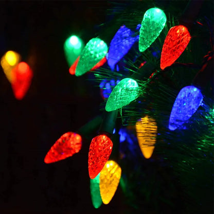 Colorful LED Holiday String Lights with 8 Modes