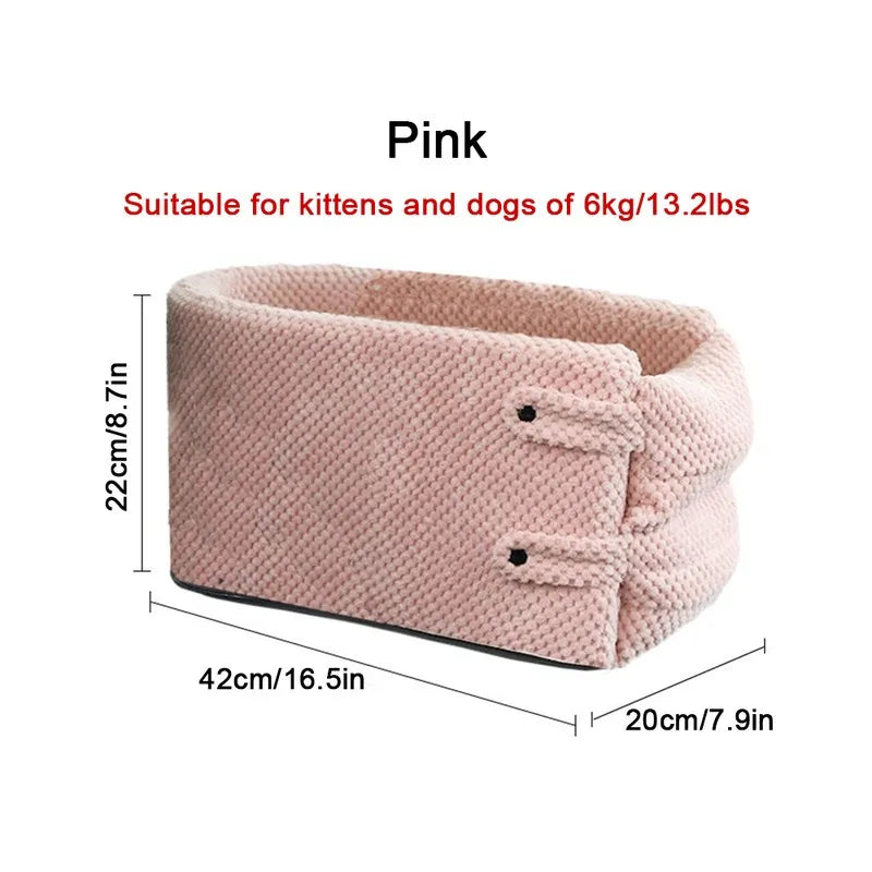 Comfy Pet Car Booster Seat Portable Travel Bed
