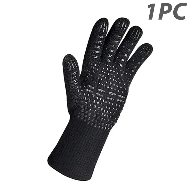 Heat Resistant BBQ Glove with Non Slip Grip - Luxicro