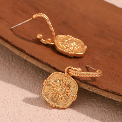 Dainty Yellow Gold Teardrop Earrings