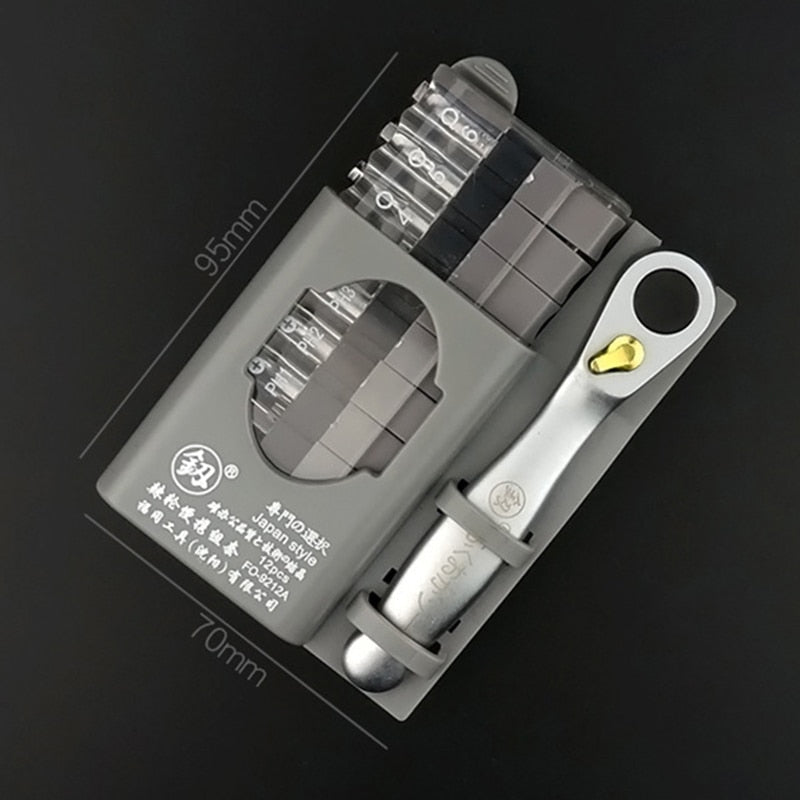 Portable Mini Tool Set with Screwdriver