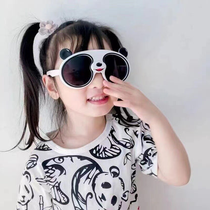 Fun Kids Panda Frame Sunglasses