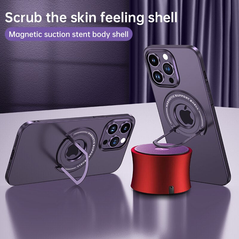 Durable Phone Case with Built-in Ring Stand