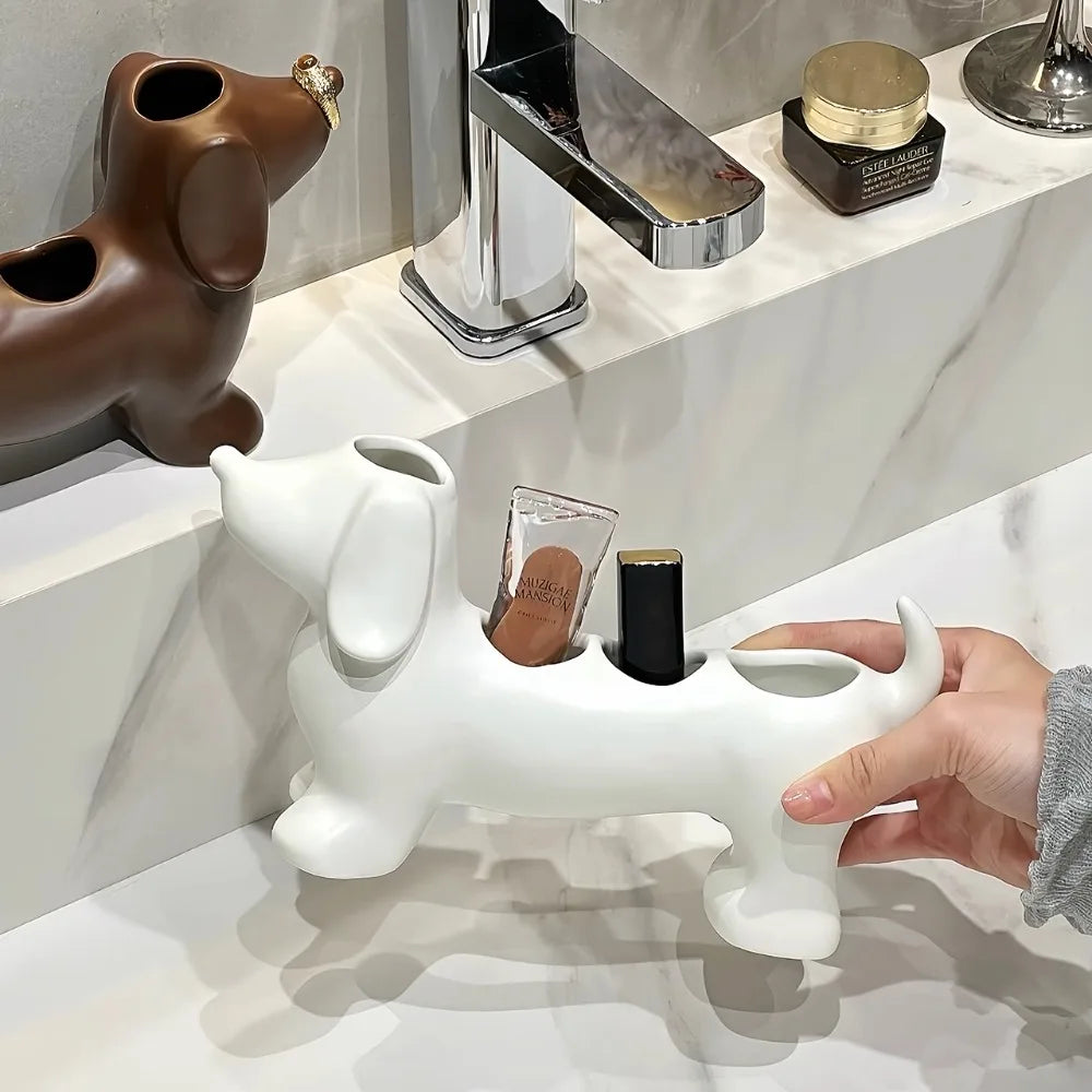 Stylish Dachshund Bathroom Storage Rack