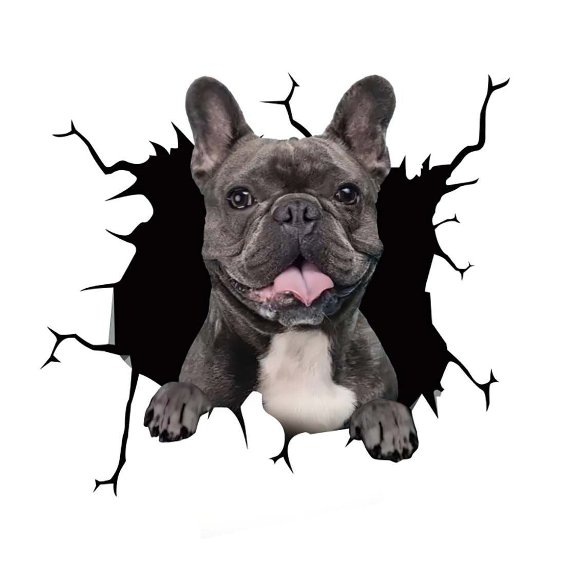 Fun 3D Puppy Car Sticker Scratch Cover