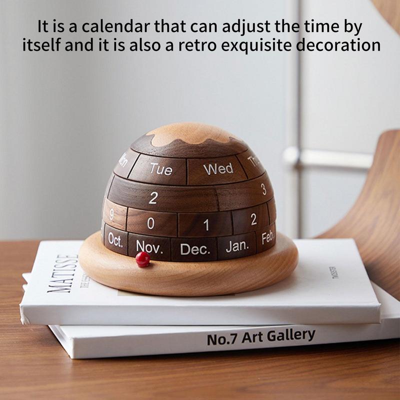 Rustic Wooden Desk Calendar