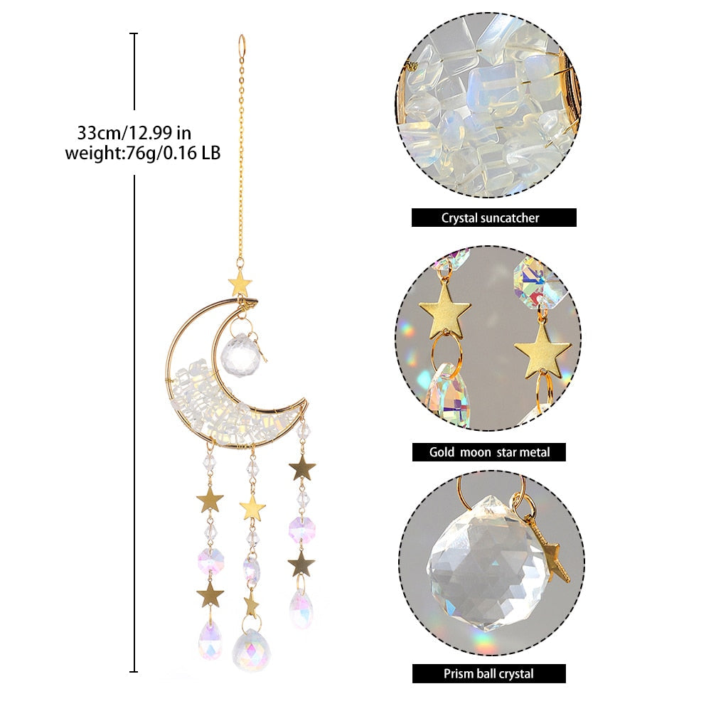 Shiny Crystal Moon Wall Art