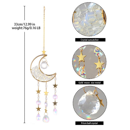 Shiny Crystal Moon Wall Art