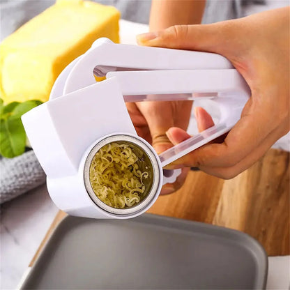 Easy Grip Manual Cheese Grater with Stainless Steel Drum