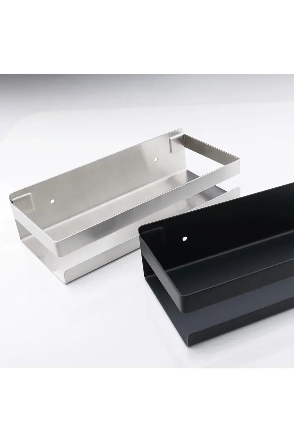 Modern Floating Black Storage Shelves