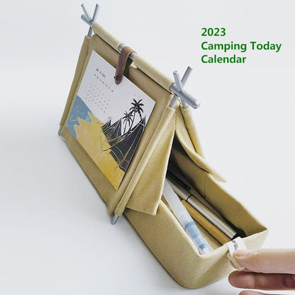 Compact Travel Desk Planner Calendar