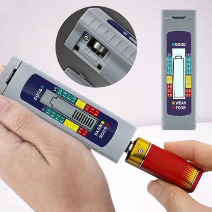 Accurate Universal Battery Voltage Tester LCD Display - Luxicro