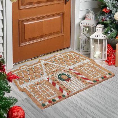 Cozy Christmas Welcome Mat Soft Anti Slip Door Mat