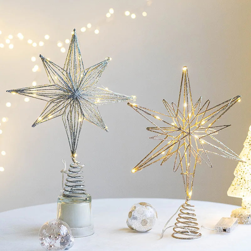 Sparkling Star Tree Topper Decoration - Luxicro