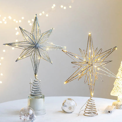 Sparkling Star Tree Topper Decoration - Luxicro