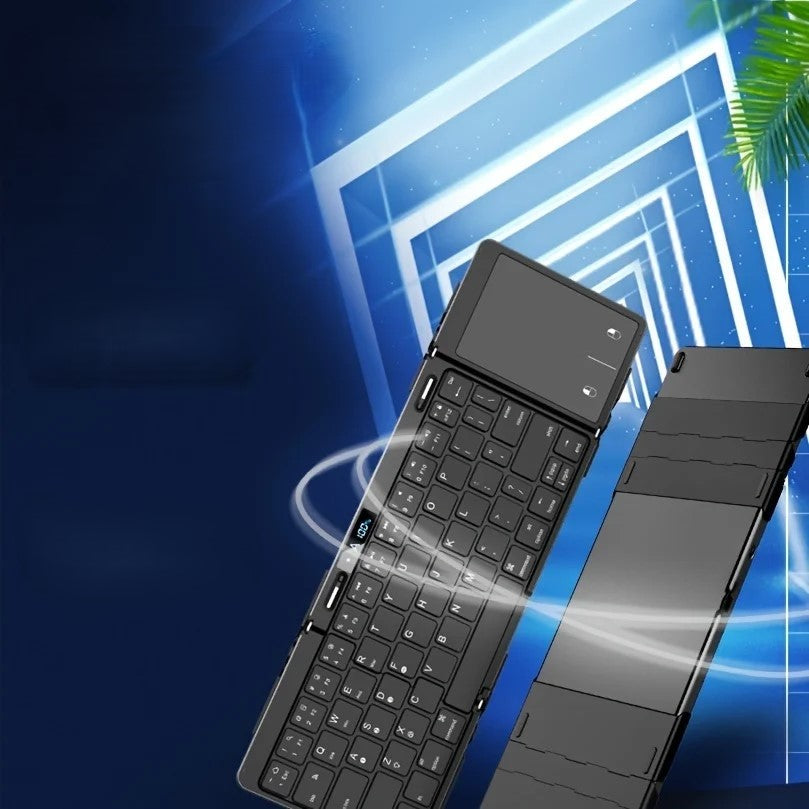 Compact Thin Rechargeable Keyboard for Travel - Luxicro