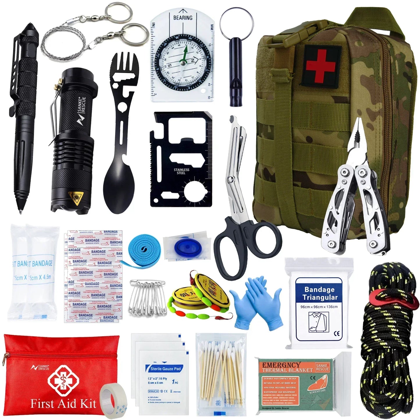 Portable Medical Survival Bag Set