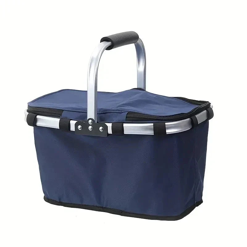 Compact Thermal Outdoor Food Basket with Handle