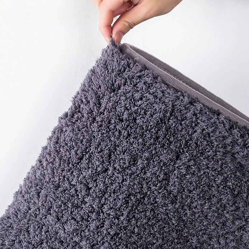 Plush Bathroom Mat | Soft Absorbent Non Slip