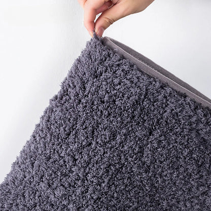 Plush Bathroom Mat | Soft Absorbent Non Slip