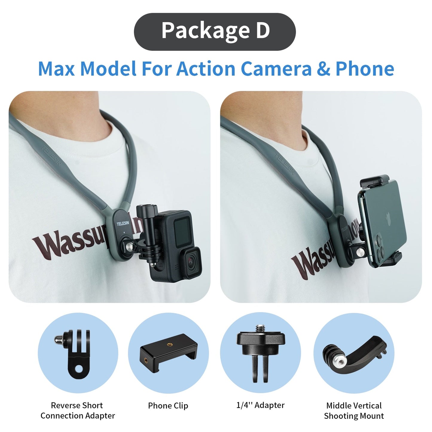 Adjustable Sport Action Camera Neck Band