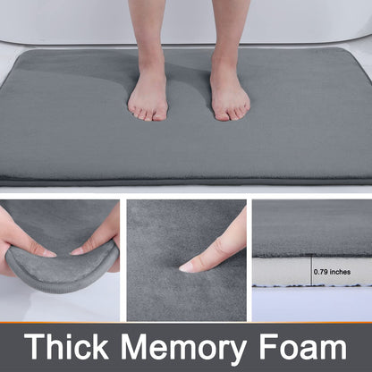 Comfortable Anti Slip Memory Foam Bath Mat