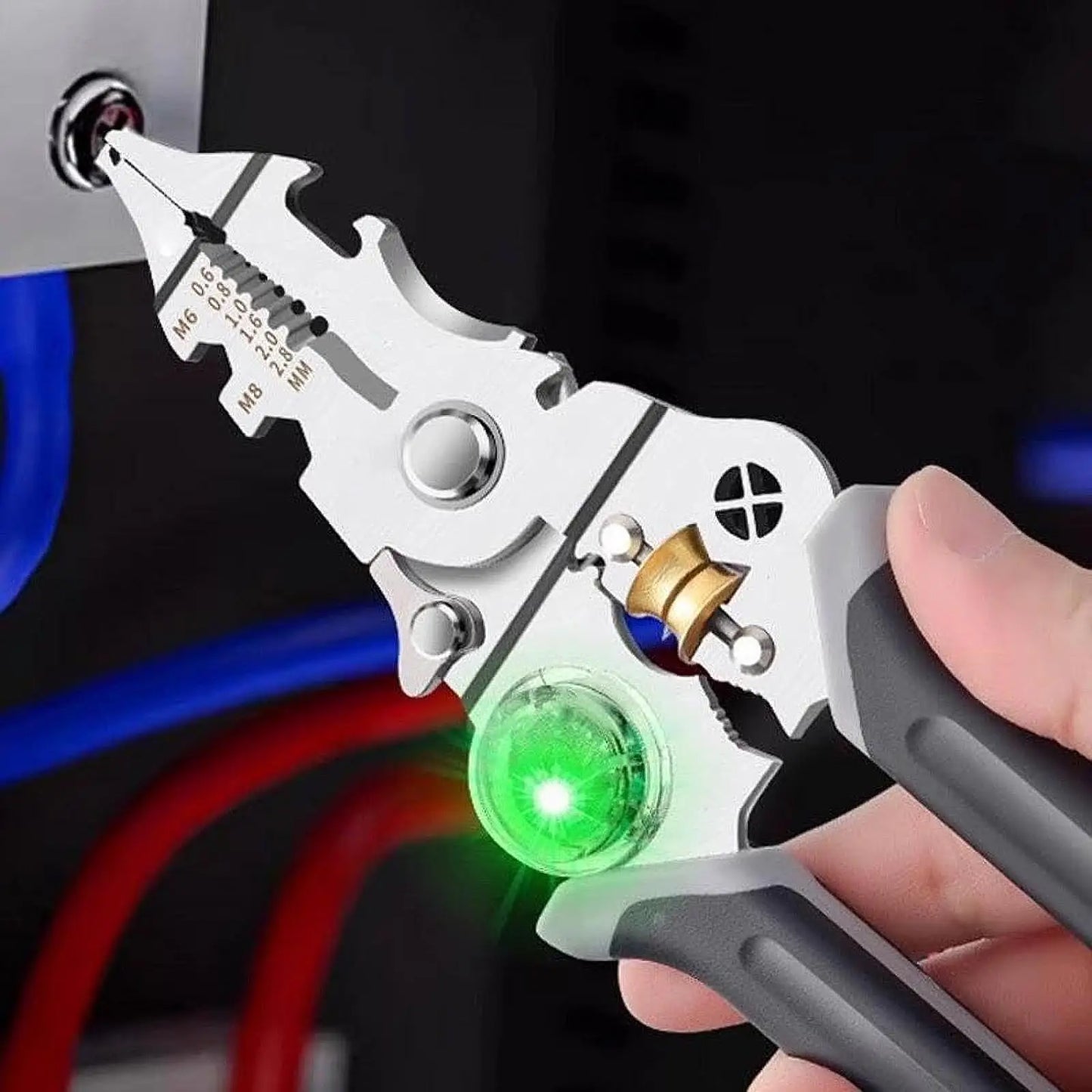 Automatic Wire Stripper and Voltage Tester Pliers