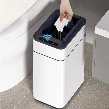 Hands Free Sensor Stainless Steel Trash Bin - Luxicro