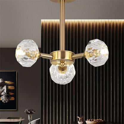 Luxurious Crystal Drop LED Ceiling Light Fixture