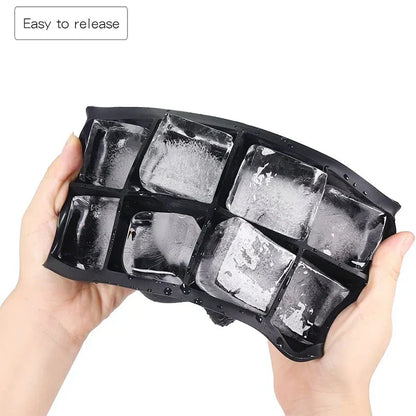 Big Flexible Ice Cube Tray, Non-Toxic & Easy Clean