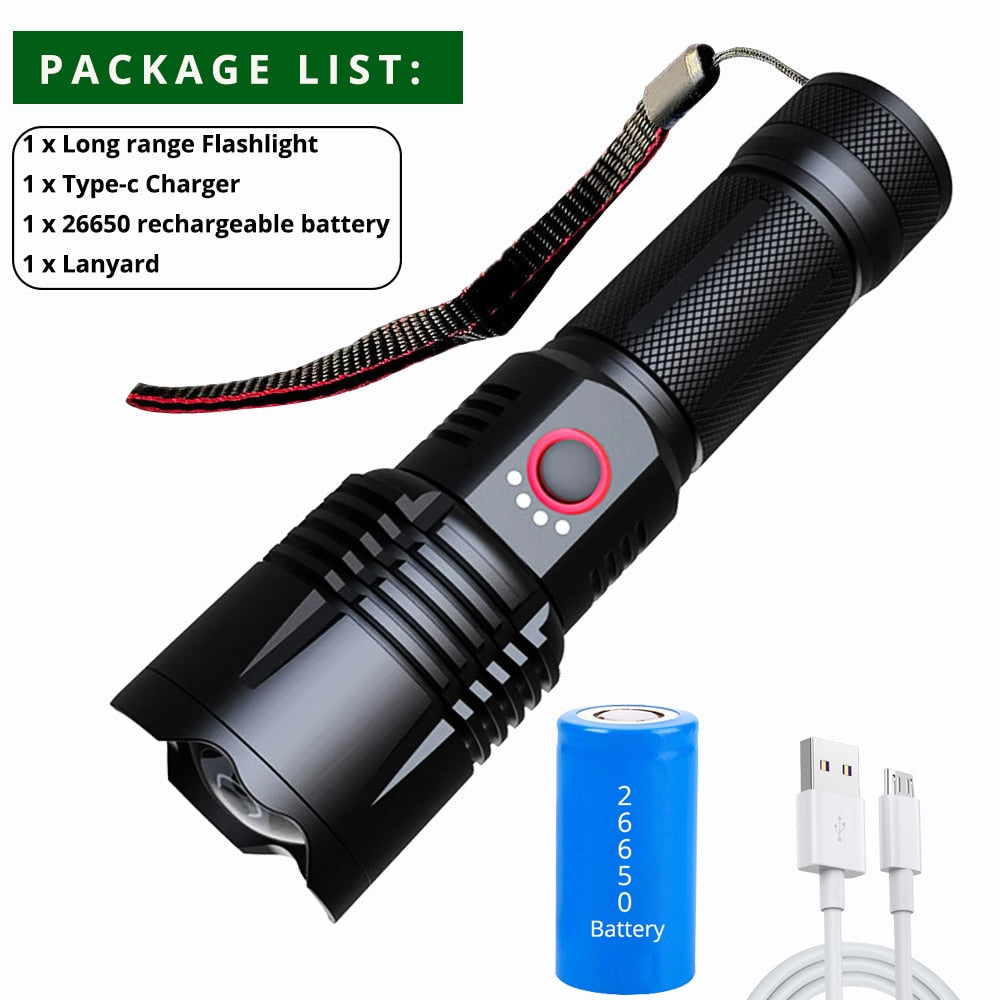 Bright Extra Long Distance LED Torch - Luxicro
