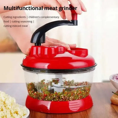 Easy Use Manual Food Chopper with Sharp Stainless Steel Blades