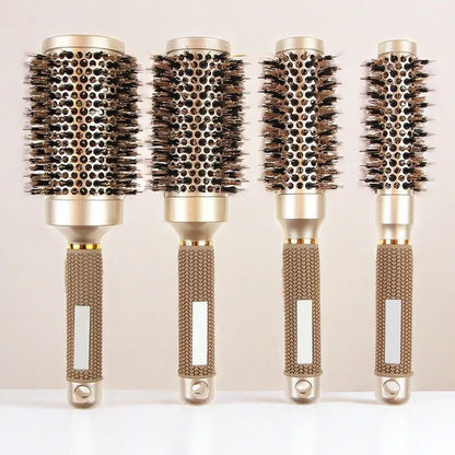 Premium Round Hair Brush Set with Ceramic Bristles