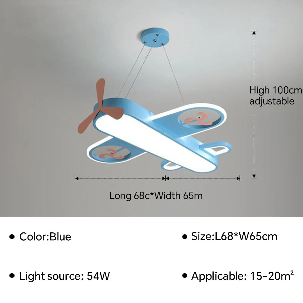 Airplane Shaped Modern LED Lighting Fixture