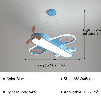 Airplane Shaped Modern LED Lighting Fixture