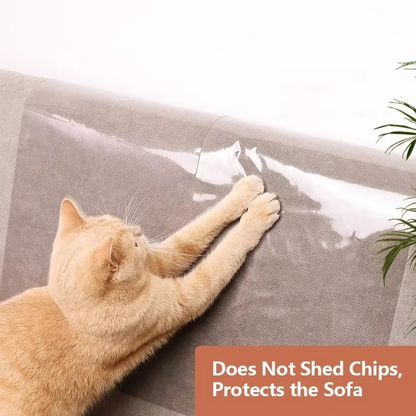 Clear Cat Scratch Protector for Sofas and Chairs
