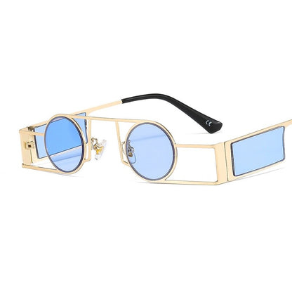 Luxury Round Metal Frame Sunglasses