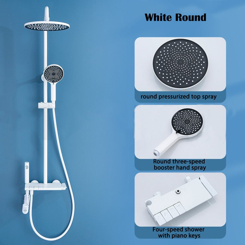 Deluxe Waterfall Shower Head Bath Kit