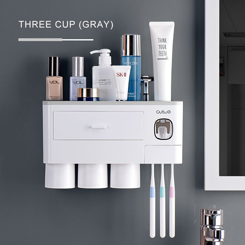 Wall Mounted Compact Bathroom Shelf Organizer