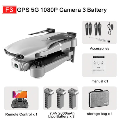 4K High Speed Dual Camera GPS Quadcopter Drone
