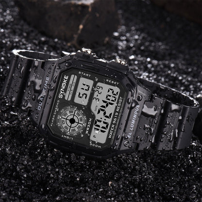 Rugged Waterproof Sports Chronograph Watch