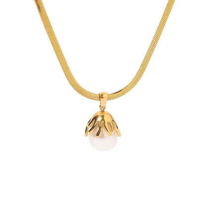 High Quality 18k Pearl Necklace Set - Luxicro