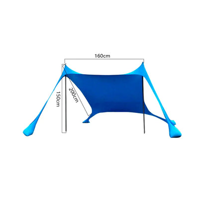 Big Portable Beach Sun Canopy with UV Shield