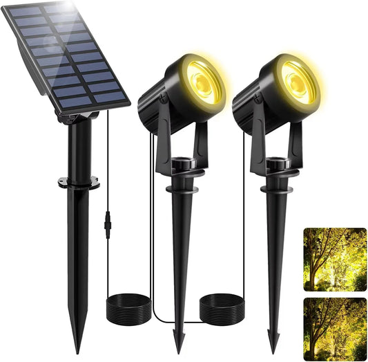 Bright Outdoor Solar LED Garden Lights Duo - Luxicro